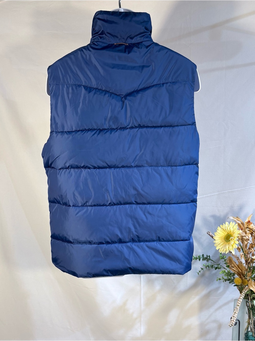 💥Scotch & Soda Reversible Quilted Puffer Vest Snap Front Utility Pockets ~M💛 - Picture 14 of 14